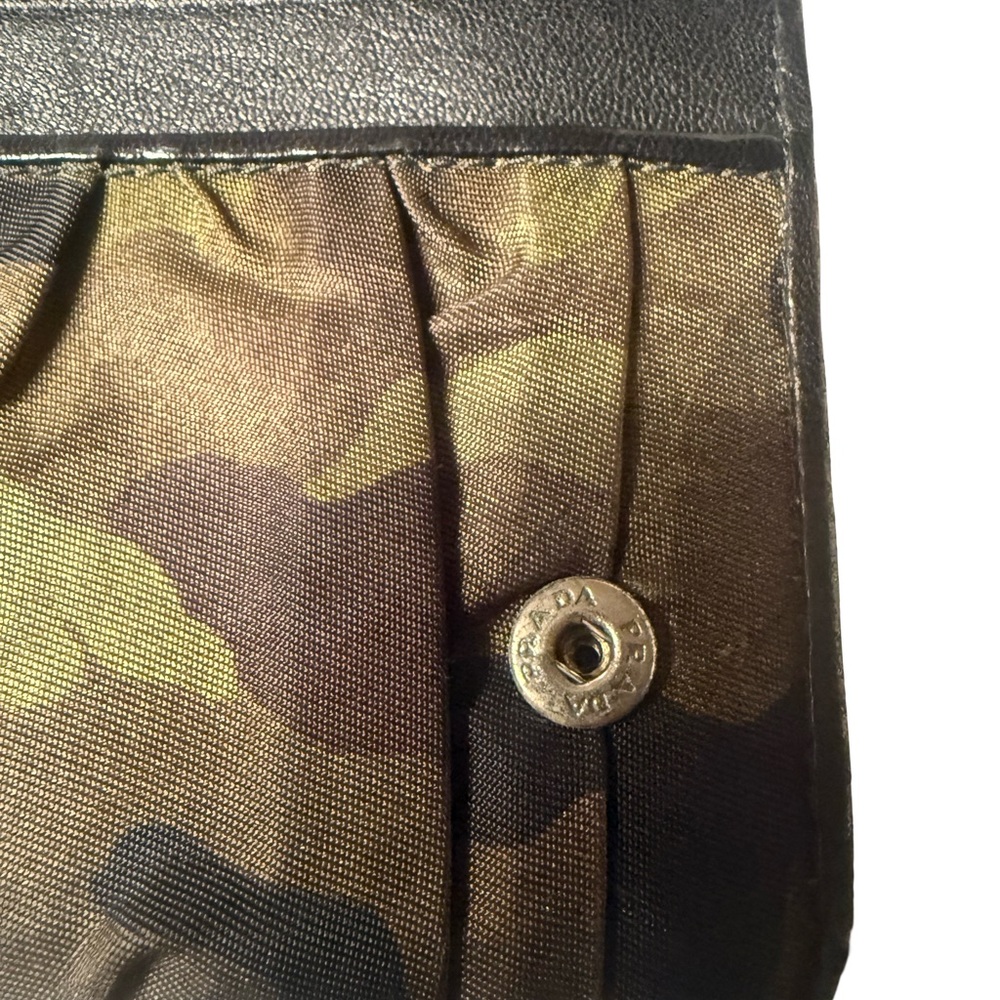 Customized Prada Olive and Brown Camouflage Clutch/Wallet - Picture 5 of 10